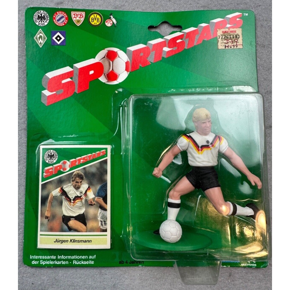 VINTAGE‎ 1989 KENNER SPORTSTARS Jürgen Klinsmann Nationalmannschaft FIGURE NEW